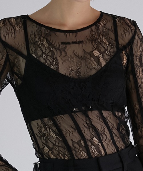 PRANK PROJECT(プランクプロジェクト)の「バックオープンレーストップス / Back Open Lace Top(Tシャツ/カットソー・レディース・マルチ・FREE)」の12枚目の写真