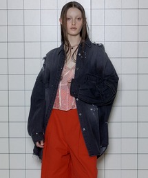 MAISON SPECIAL | Denim Oversized Shirt/デニムオーバーシャツ【MAISON SPECIAL/メゾンスペシャル】■セットアップ対応■(シャツ/ブラウス)