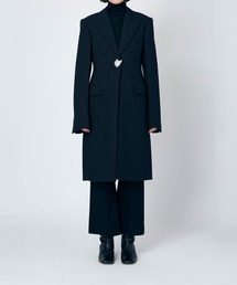 JIL SANDER COAT HEAVY DOUBLE SPLITTABLE WOOL