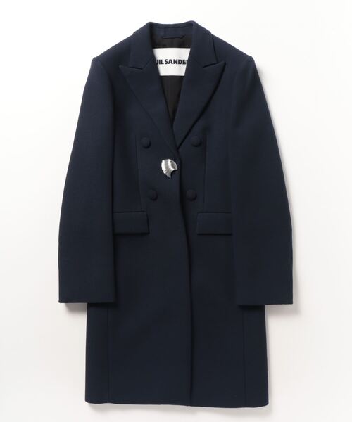 JIL SANDER(ジルサンダー)の「JIL SANDER COAT HEAVY DOUBLE SPLITTABLE WOOL(その他アウター・レディース・ダークブルー・32)」の7枚目の写真