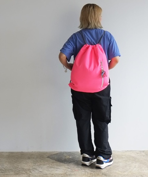 Magine（マージン）の「cheek: knapsack チークナップサック（バックパック/リュック・レディース・ブラック/グリーン/ピンク/イエロー・FREE）」の8枚目の写真
