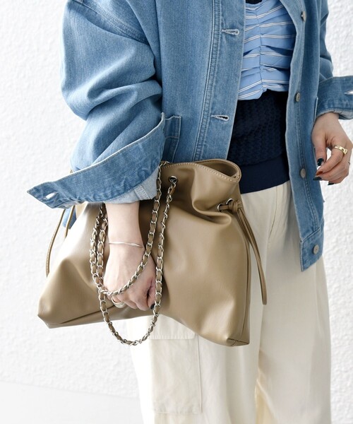 SHIPS any（シップス エニィ）の「SHIPS any: チェーン 2WAY 巾着