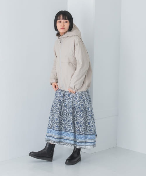 Snow Peak(スノーピーク)の「『別注』Snow Peak Apparel×DOORS Weather Light Parka(マウンテンパーカー・レディース・ベージュ/ネイビー/ブラック/アイボリー/グレー・1)」の8枚目の写真
