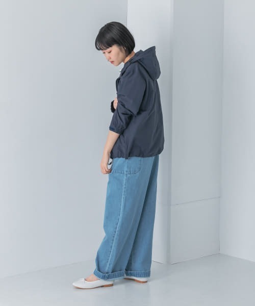 Snow Peak(スノーピーク)の「『別注』Snow Peak Apparel×DOORS Weather Light Parka(マウンテンパーカー・レディース・ベージュ/ネイビー/ブラック/アイボリー/グレー・1)」の21枚目の写真