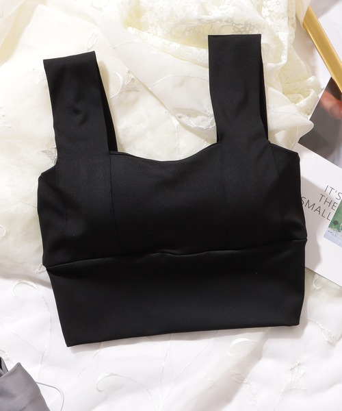 Lace Ladies（レースレディース）の「ベーシック カラー スポーツ ハーフトップ ブラ（スポーツブラ・レディース・ホワイト/ピンク/パープル/ブラック/グレー・L/M/S/XL）」の17枚目の写真