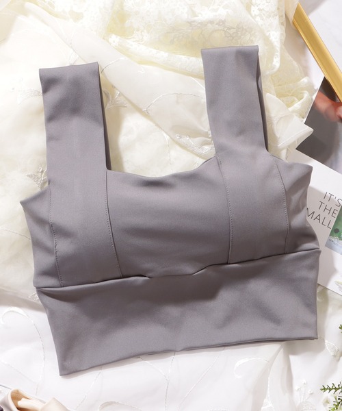 Lace Ladies（レースレディース）の「ベーシック カラー スポーツ ハーフトップ ブラ（スポーツブラ・レディース・ホワイト/ピンク/パープル/ブラック/グレー・L/M/S/XL）」の18枚目の写真