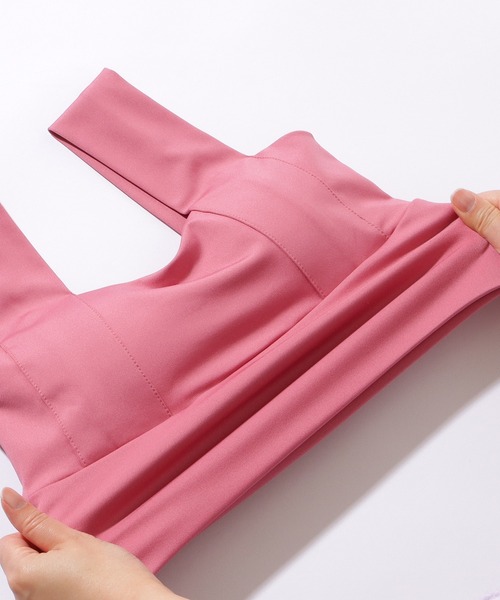 Lace Ladies（レースレディース）の「ベーシック カラー スポーツ ハーフトップ ブラ（スポーツブラ・レディース・ホワイト/ピンク/パープル/ブラック/グレー・L/M/S/XL）」の22枚目の写真