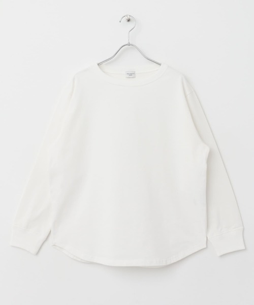 URBAN RESEARCH DOORS（アーバンリサーチドアーズ）の「USAコットンロングスリーブプルオーバー（Tシャツ/カットソー・レディース・オフホワイト/ブルー/チャコールグレー・MEDIUM）」の11枚目の写真