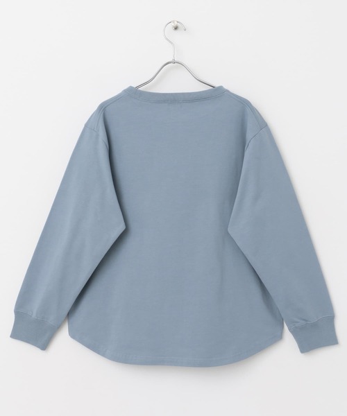 URBAN RESEARCH DOORS（アーバンリサーチドアーズ）の「USAコットンロングスリーブプルオーバー（Tシャツ/カットソー・レディース・オフホワイト/ブルー/チャコールグレー・MEDIUM）」の8枚目の写真