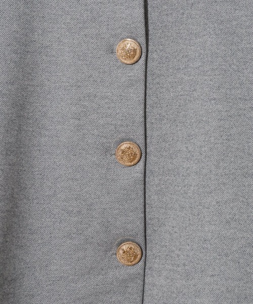 flower（フラワー）の「ウォーミーサニージャケット（ノーカラージャケット・レディース・アイボリー/グレー・FREE）」の22枚目の写真