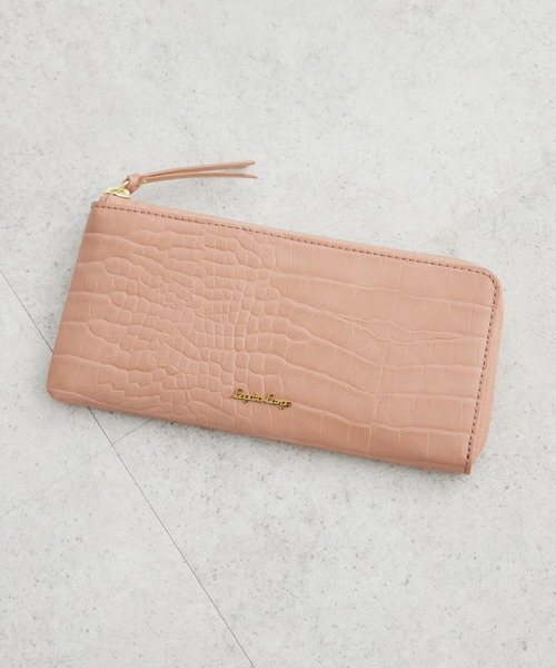 Green Parks(グリーンパークス)の「・別注 Legato Largo クロコライク財布(財布・レディース・ピンクベージュ/アイボリー/ベージュ/グリーン・FREE)」の4枚目の写真