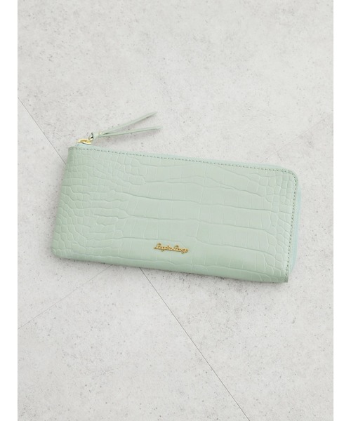 Green Parks(グリーンパークス)の「・別注 Legato Largo クロコライク財布(財布・レディース・ピンクベージュ/アイボリー/ベージュ/グリーン・FREE)」の6枚目の写真