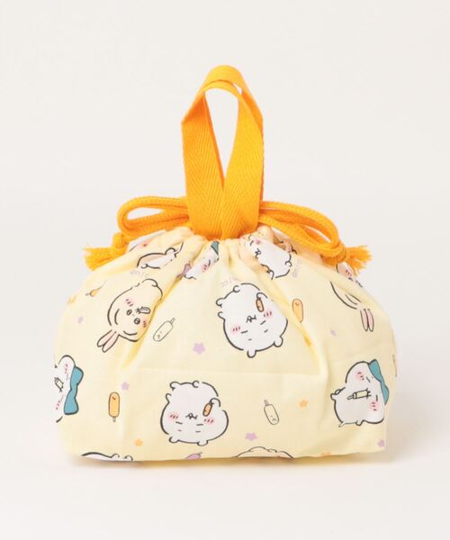 BAYBLO（ベイブロ）の「(SK)【パンどろぼう】ランチ 巾着 ポーチ（お弁当箱・キッズ・クリーム/エメラルドブルー・ONE SIZE）」の5枚目の写真