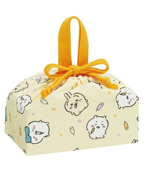 BAYBLO（ベイブロ）の「(SK)【パンどろぼう】ランチ 巾着 ポーチ（お弁当箱・キッズ・クリーム/エメラルドブルー・ONE SIZE）」の6枚目の写真