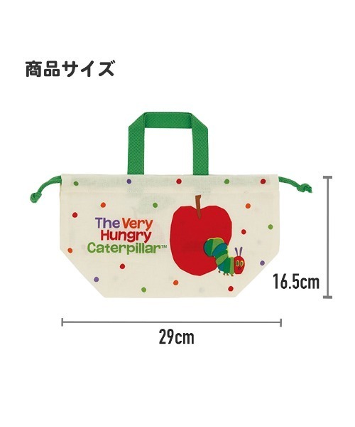 BAYBLO（ベイブロ）の「(SK)【パンどろぼう】ランチ 巾着 ポーチ（お弁当箱・キッズ・クリーム/エメラルドブルー・ONE SIZE）」の11枚目の写真