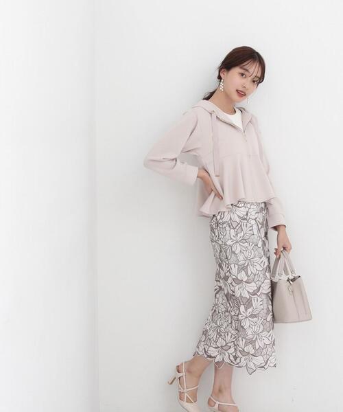 PROPORTION BODY DRESSING（プロポーションボディドレッシング）の「ペプラムパーカー / 1214155300（パーカー・レディース・ネイビー/オフホワイト・FREE）」の8枚目の写真