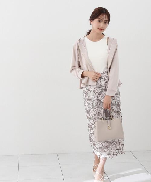 PROPORTION BODY DRESSING（プロポーションボディドレッシング）の「ペプラムパーカー / 1214155300（パーカー・レディース・ネイビー/オフホワイト・FREE）」の9枚目の写真