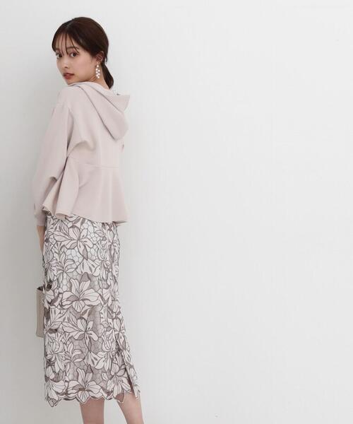 PROPORTION BODY DRESSING（プロポーションボディドレッシング）の「ペプラムパーカー / 1214155300（パーカー・レディース・ネイビー/オフホワイト・FREE）」の10枚目の写真