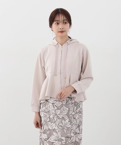 PROPORTION BODY DRESSING（プロポーションボディドレッシング）の「ペプラムパーカー / 1214155300（パーカー・レディース・ネイビー/オフホワイト・FREE）」の13枚目の写真