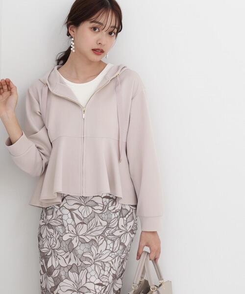 PROPORTION BODY DRESSING（プロポーションボディドレッシング）の「ペプラムパーカー / 1214155300（パーカー・レディース・ネイビー/オフホワイト・FREE）」の2枚目の写真