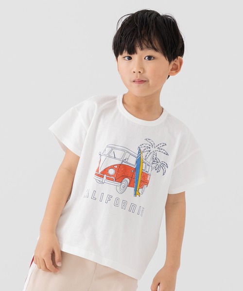 chil2（チルツー）の「プリント 半袖Tシャツ（Tシャツ/カットソー・キッズ・B/Q/R/O/N/P/K/L/M/G/H/I/J/C/D/E/F/A・80ｃｍ/140cm/130cm/120cm/100cm/110cm/90cm）」の7枚目の写真
