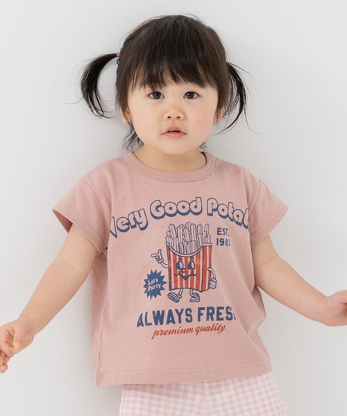 chil2（チルツー）の「プリント 半袖Tシャツ（Tシャツ/カットソー・キッズ・B/Q/R/O/N/P/K/L/M/G/H/I/J/C/D/E/F/A・80ｃｍ/140cm/130cm/120cm/100cm/110cm/90cm）」の10枚目の写真
