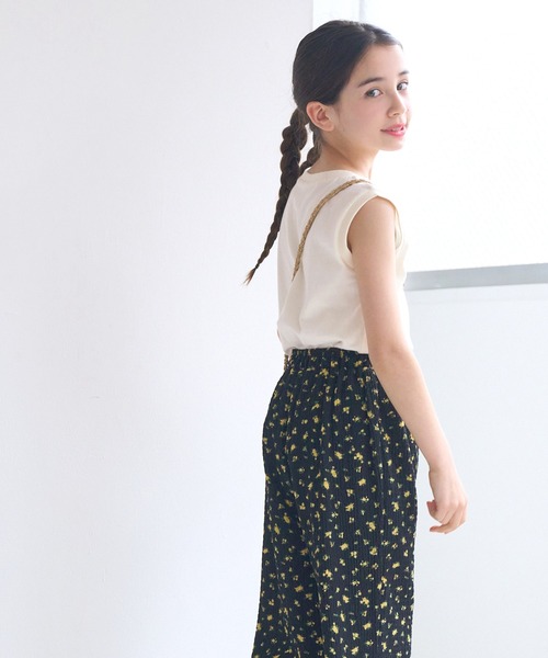 coca（coca）（コカ）の「キッズ ベーシックコットンタンクトップ（タンクトップ・キッズ・パープル/ライトピンク/チャコール/アイボリー/ライトブルー/オートミール・110/120/130/140/150）」の7枚目の写真