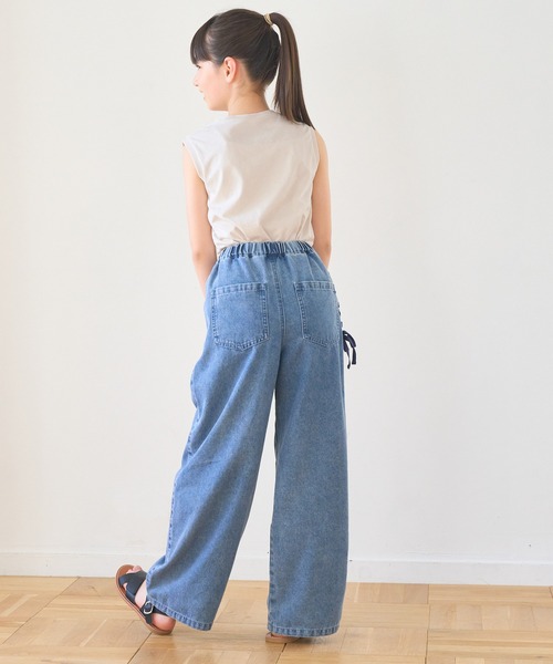 coca（coca）（コカ）の「キッズ ベーシックコットンタンクトップ（タンクトップ・キッズ・パープル/ライトピンク/チャコール/アイボリー/ライトブルー/オートミール・110/120/130/140/150）」の8枚目の写真