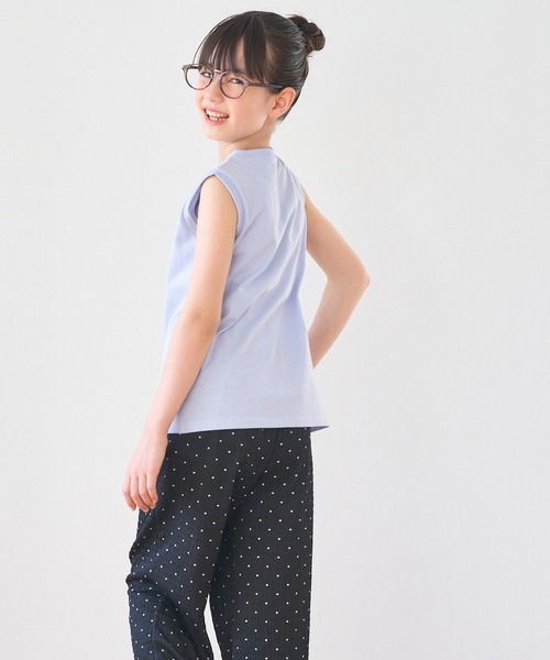 coca（coca）（コカ）の「キッズ ベーシックコットンタンクトップ（タンクトップ・キッズ・パープル/ライトピンク/チャコール/アイボリー/ライトブルー/オートミール・110/120/130/140/150）」の15枚目の写真