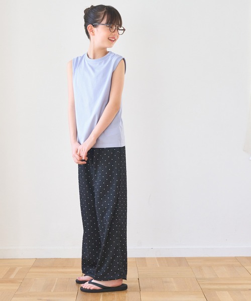 coca（coca）（コカ）の「キッズ ベーシックコットンタンクトップ（タンクトップ・キッズ・パープル/ライトピンク/チャコール/アイボリー/ライトブルー/オートミール・110/120/130/140/150）」の17枚目の写真