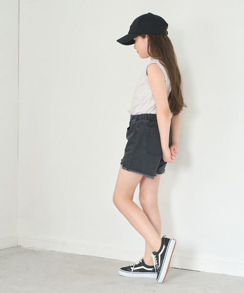 coca（coca）（コカ）の「キッズ ベーシックコットンタンクトップ（タンクトップ・キッズ・パープル/ライトピンク/チャコール/アイボリー/ライトブルー/オートミール・110/120/130/140/150）」の20枚目の写真