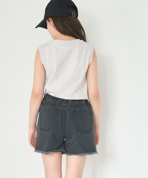 coca（coca）（コカ）の「キッズ ベーシックコットンタンクトップ（タンクトップ・キッズ・パープル/ライトピンク/チャコール/アイボリー/ライトブルー/オートミール・110/120/130/140/150）」の21枚目の写真