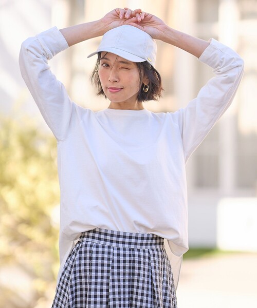 ANY(エニィ)の「テールロングTシャツ(Tシャツ/カットソー・レディース・アイボリー系/アイボリー系1・3/2)」の9枚目の写真