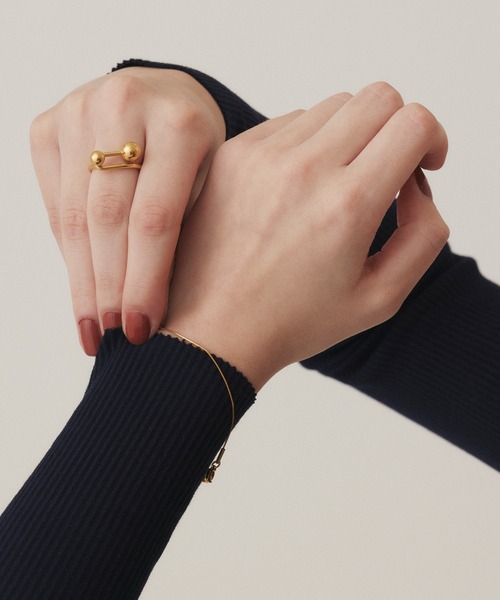 CENE（セネ）の「【CENE】セネ/スクエアスネークチェーンブレスレット（ブレスレット・レディース・シルバー/ゴールド・FREE）」の10枚目の写真