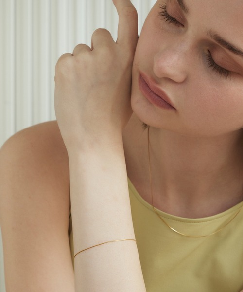 CENE（セネ）の「【CENE】セネ/スクエアスネークチェーンブレスレット（ブレスレット・レディース・シルバー/ゴールド・FREE）」の16枚目の写真