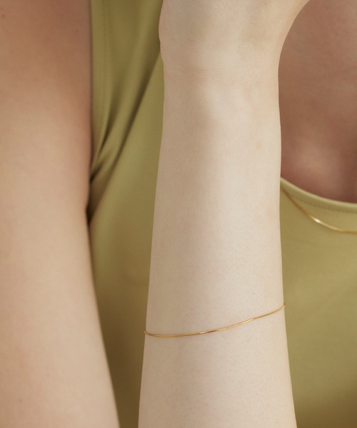 CENE（セネ）の「【CENE】セネ/スクエアスネークチェーンブレスレット（ブレスレット・レディース・シルバー/ゴールド・FREE）」の18枚目の写真