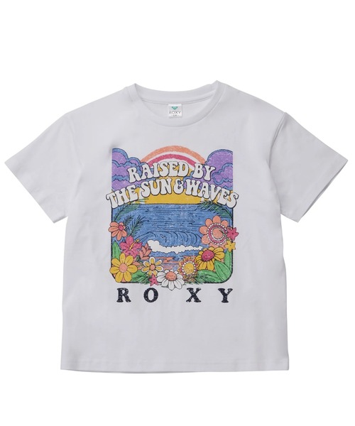 ROXY（ロキシー）の「MINI OUT OF SPACE/ロキシー半袖Tシャツ（Tシャツ/カットソー・キッズ・ホワイト/ミント/オレンジ・150/140/130/120/110）」の2枚目の写真