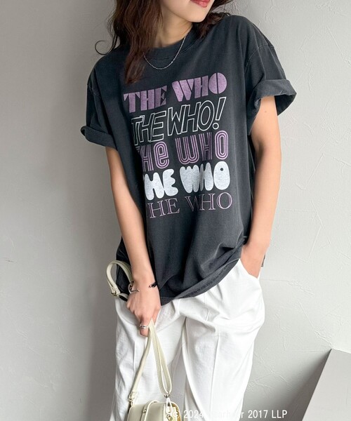 GOOD ROCK SPEED(グッドロックスピード)の「【GOOD ROCK SPEED/グッドロックスピード】BANDプリント半袖シャツ(Tシャツ/カットソー・レディース・ブラック系その他3/ブラック系その他2/チャコールグレー/ブラック系その他・FREE)」の3枚目の写真