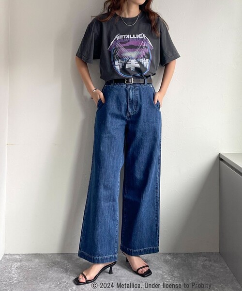 GOOD ROCK SPEED(グッドロックスピード)の「【GOOD ROCK SPEED/グッドロックスピード】BANDプリント半袖シャツ(Tシャツ/カットソー・レディース・ブラック系その他3/ブラック系その他2/チャコールグレー/ブラック系その他・FREE)」の5枚目の写真