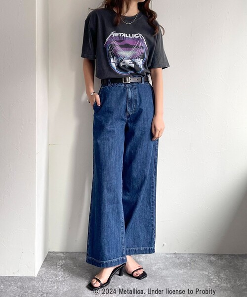 GOOD ROCK SPEED(グッドロックスピード)の「【GOOD ROCK SPEED/グッドロックスピード】BANDプリント半袖シャツ(Tシャツ/カットソー・レディース・ブラック系その他3/ブラック系その他2/チャコールグレー/ブラック系その他・FREE)」の6枚目の写真