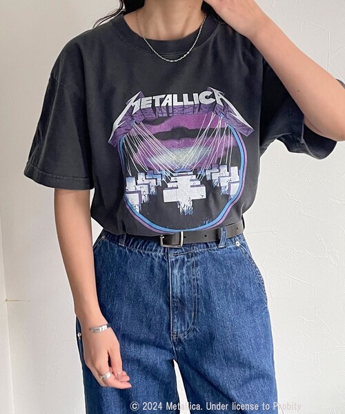 GOOD ROCK SPEED(グッドロックスピード)の「【GOOD ROCK SPEED/グッドロックスピード】BANDプリント半袖シャツ(Tシャツ/カットソー・レディース・ブラック系その他3/ブラック系その他2/チャコールグレー/ブラック系その他・FREE)」の10枚目の写真