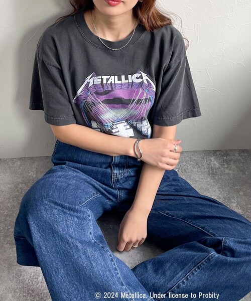 GOOD ROCK SPEED(グッドロックスピード)の「【GOOD ROCK SPEED/グッドロックスピード】BANDプリント半袖シャツ(Tシャツ/カットソー・レディース・ブラック系その他3/ブラック系その他2/チャコールグレー/ブラック系その他・FREE)」の14枚目の写真