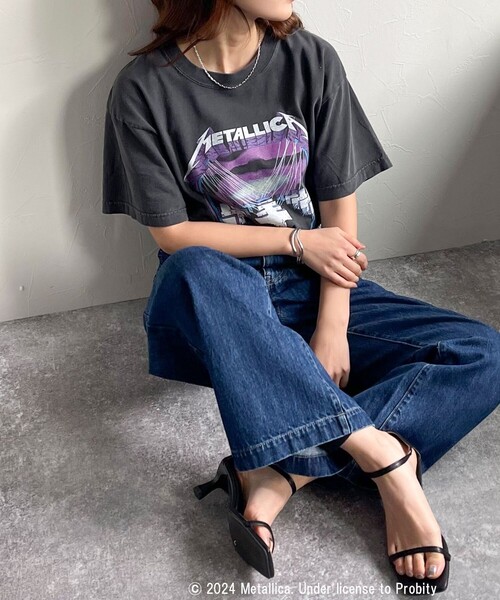 GOOD ROCK SPEED(グッドロックスピード)の「【GOOD ROCK SPEED/グッドロックスピード】BANDプリント半袖シャツ(Tシャツ/カットソー・レディース・ブラック系その他3/ブラック系その他2/チャコールグレー/ブラック系その他・FREE)」の15枚目の写真