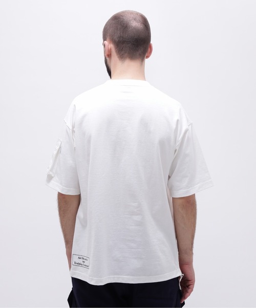 AVIREX（アヴィレックス）の「LOOSE FIT MIL. POCKET T-SHIRT / ルーズフィット ミリタリー ポケット Tシャツ / AVIREX / アヴィレックス（Tシャツ/カットソー・メンズ・ホワイト/チャコールグレー/ネイビー/オリーブ・XX-LARGE/X-LARGE/LARGE/MEDIUM）」の7枚目の写真