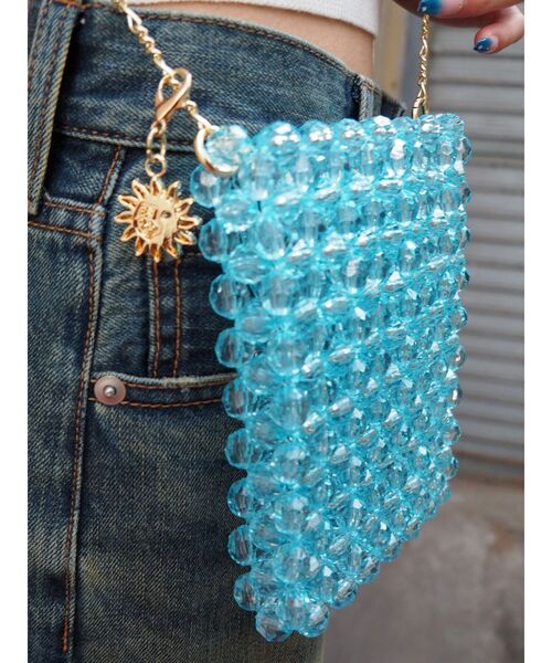 EVRIS（エヴリス）の「コンパクトビーズBAG（ショルダーバッグ・レディース・ブルー/イエロー/ピンク・FREE）」の9枚目の写真