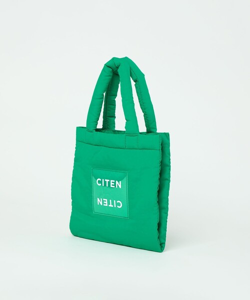 CITEN（シテン）の「＜CITEN＞パデッド クリア ロゴ トート S（トートバッグ・レディース・ホワイト/オレンジ/グレー/ブラック/オリーブ/シルバー/ライトブルー/ワインレッド/ライトグレー/コバルトブルー/イエロー/レッド/ライトピンク/ケリーグリーン・FREE）」の18枚目の写真