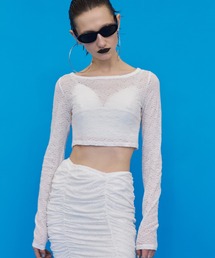 STRETCH LACE CROP TOP/ストレッチレースクロップトップ