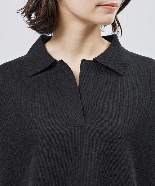 ROPE'（ロペ）の「リネンライクスキッパー半袖トップス（ニット/セーター・レディース・ネイビー/オフホワイト・FREE）」の12枚目の写真