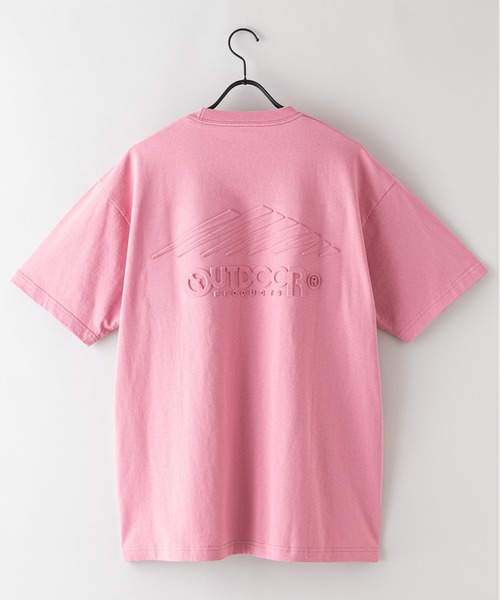 OUTDOOR PRODUCTS(アウトドアプロダクツ)の「【OUTDOOR PRODUCTS/アウトドアプロダクツ】 ヘビーウェイト オーバーサイズ エンボスロゴTシャツ(Tシャツ/カットソー・メンズ・ブラック/カーキ/グレイッシュブルー/ベージュ/ライトグリーン/ホワイト/ピンク・LARGE/X-LARGE/MEDIUM)」の12枚目の写真