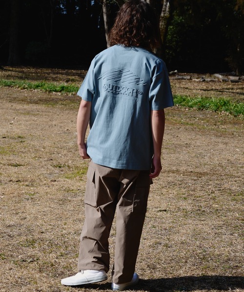 OUTDOOR PRODUCTS(アウトドアプロダクツ)の「【OUTDOOR PRODUCTS/アウトドアプロダクツ】 ヘビーウェイト オーバーサイズ エンボスロゴTシャツ(Tシャツ/カットソー・メンズ・ブラック/カーキ/グレイッシュブルー/ベージュ/ライトグリーン/ホワイト/ピンク・LARGE/X-LARGE/MEDIUM)」の22枚目の写真